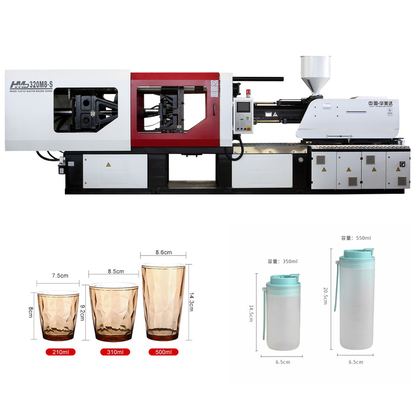 Horizontal Plastic Cup Making Injection Molding / Molding Machinery 200Ton